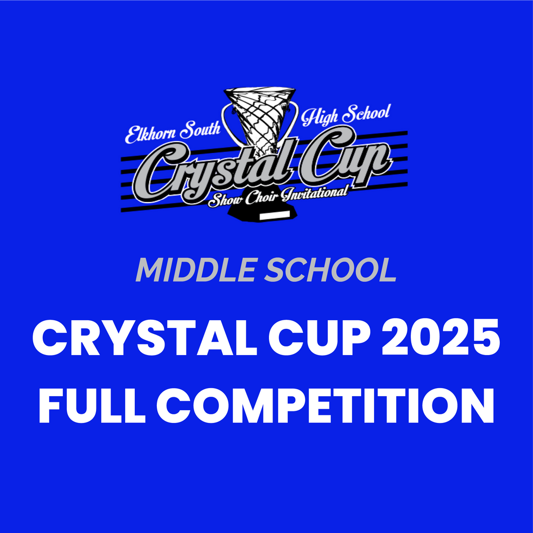 Crystal Cup 2025 | Middle School Competition (Friday) on BLU-RAY, DVD, or USB