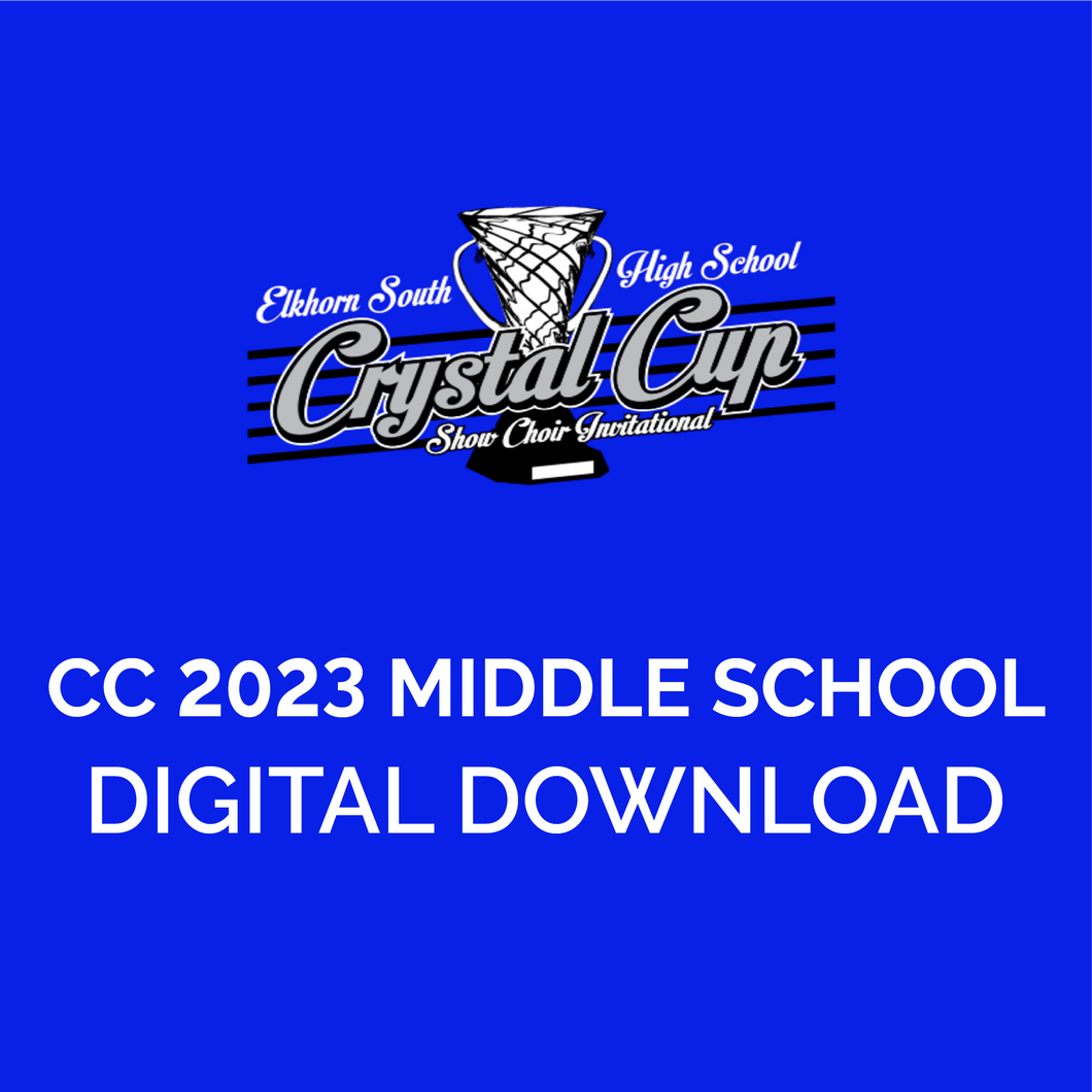 Crystal Cup 2023 - Middle School Competition | Select Your Group! Digital Download